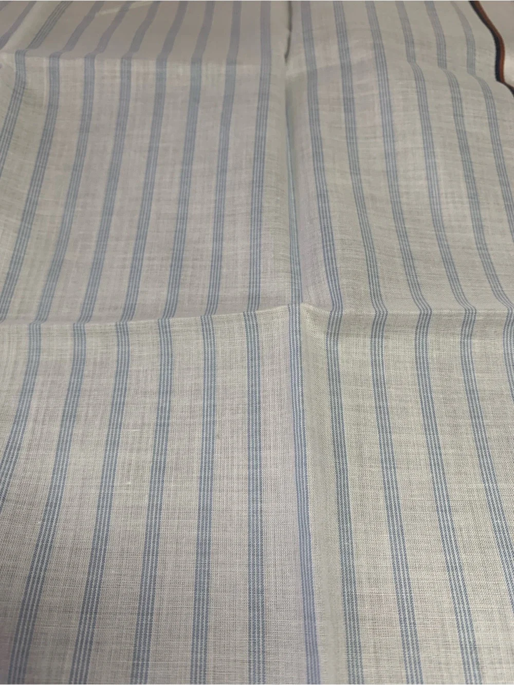Yves Saint Laurent  White Cotton Handkerchief